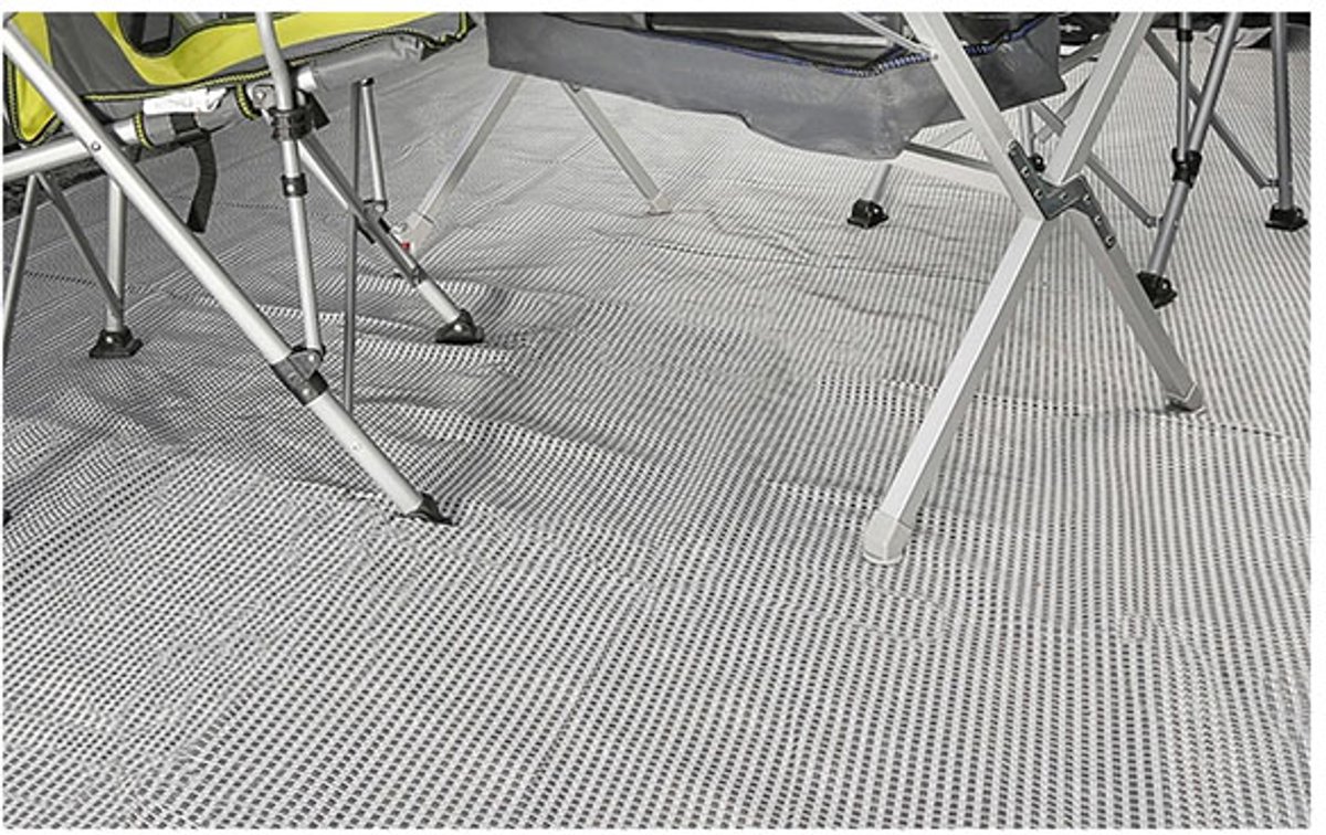 Brunner Kinetic 600 Tenttapijt - 300 x 400cm - Grijs - Tenttapijt caravan - Gronddoek Tent - Voortenttapijt - Kampeertapijt