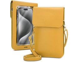 Mobielhoesje geschikt voor Realme GT6T 5G in GEEL Etui Case Cover Handtas voor dames