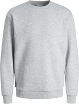 JACK & JONES Bradley sweat crew coupe classique - sweat-shirt en coton mélangé pour homme avec col rond - gris clair mélangé - Taille : XS
