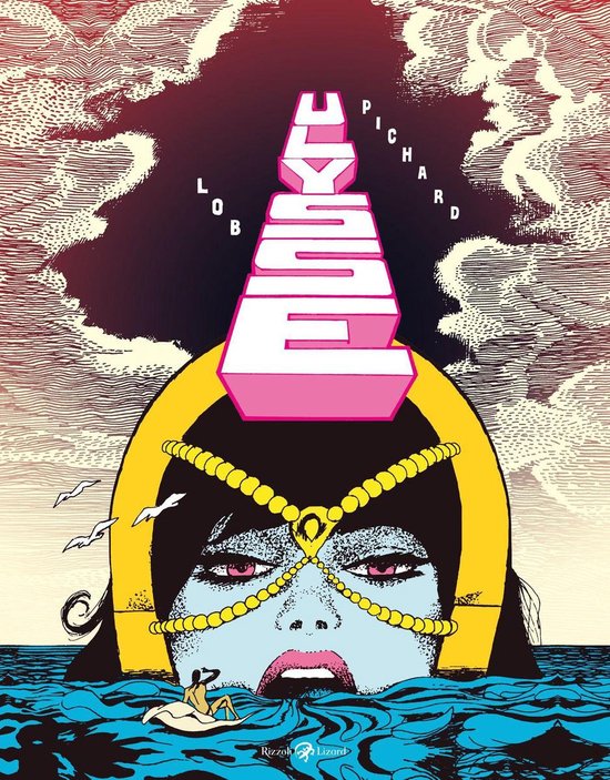 Cover art van "Ulysse" met een groot vrouwengezicht dat boven het water uitkomt, met een ketting om haar nek.