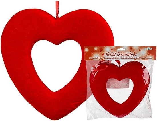 Aanpassing Odysseus De gasten Rood open Valentijns hartje hangdecoratie 22 cm - Valentijnsdag versiering  / decoratie | bol.com