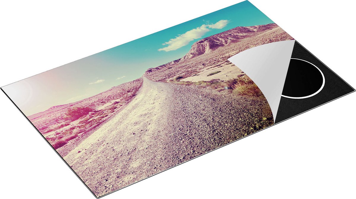 Chefcare Inductie Beschermer Pad in het Woestijn Landschap met de Zon - 85x52 cm - Afdekplaat Inductie - Kookplaat Beschermer - Inductie Mat