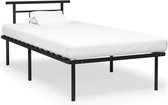 vidaXL - Bedframe - metaal - zwart - 100x200 - cm