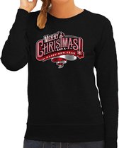 Merry Christmas Kerstsweater / kersttrui zwart voor dames - Kerstkleding / Christmas outfit M