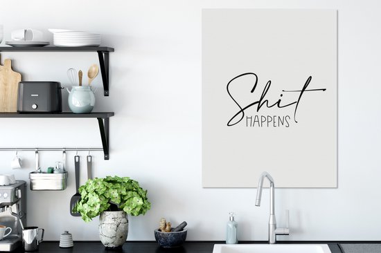 Tableau sur toile Proverbes - Citations - Ça arrive - 60x80 cm - Décoration murale