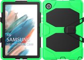 Case2go - Tablet hoes geschikt voor Samsung Galaxy Tab A8 (2022 & 2021) - 10.5 Inch - Extreme Armor Case - Groen