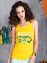 Gele dames tanktop Brasil L