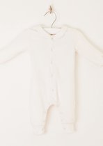 Claesen's® - Baby Onepiece Velvet - White - 100% Katoen