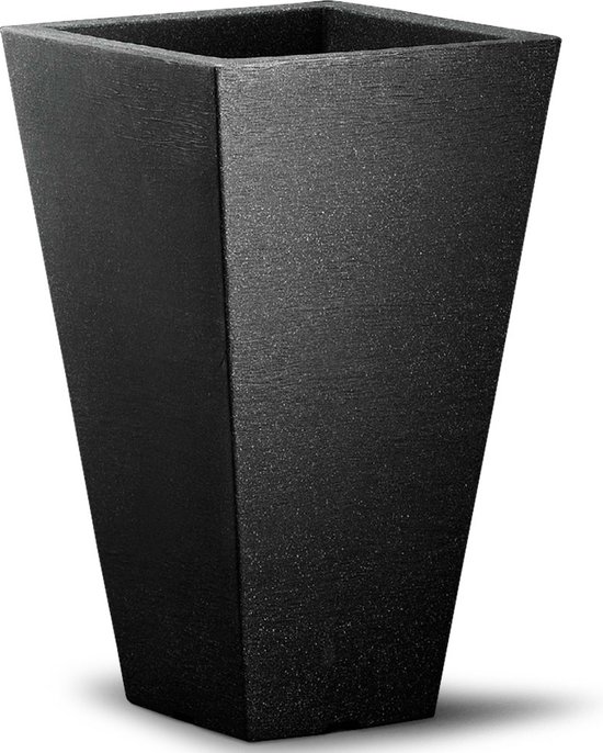 Betonnen bloembakken vierkant XL met voet 75x75 en 35 cm hoog