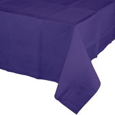 2x morceaux de nappe violet 274 x 137 cm en papier - Nappes de fête et décoration de table
