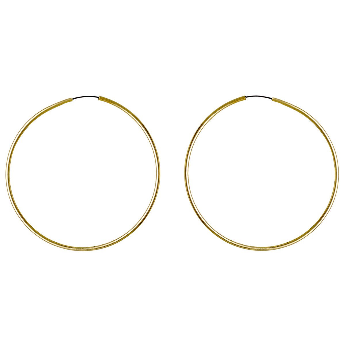 Pilgrim Ring Oorbellen Sanne - Sieraden Vrouw - Classic - Goudkleurig - Lengte 1 mm - Hoogte 46 mm