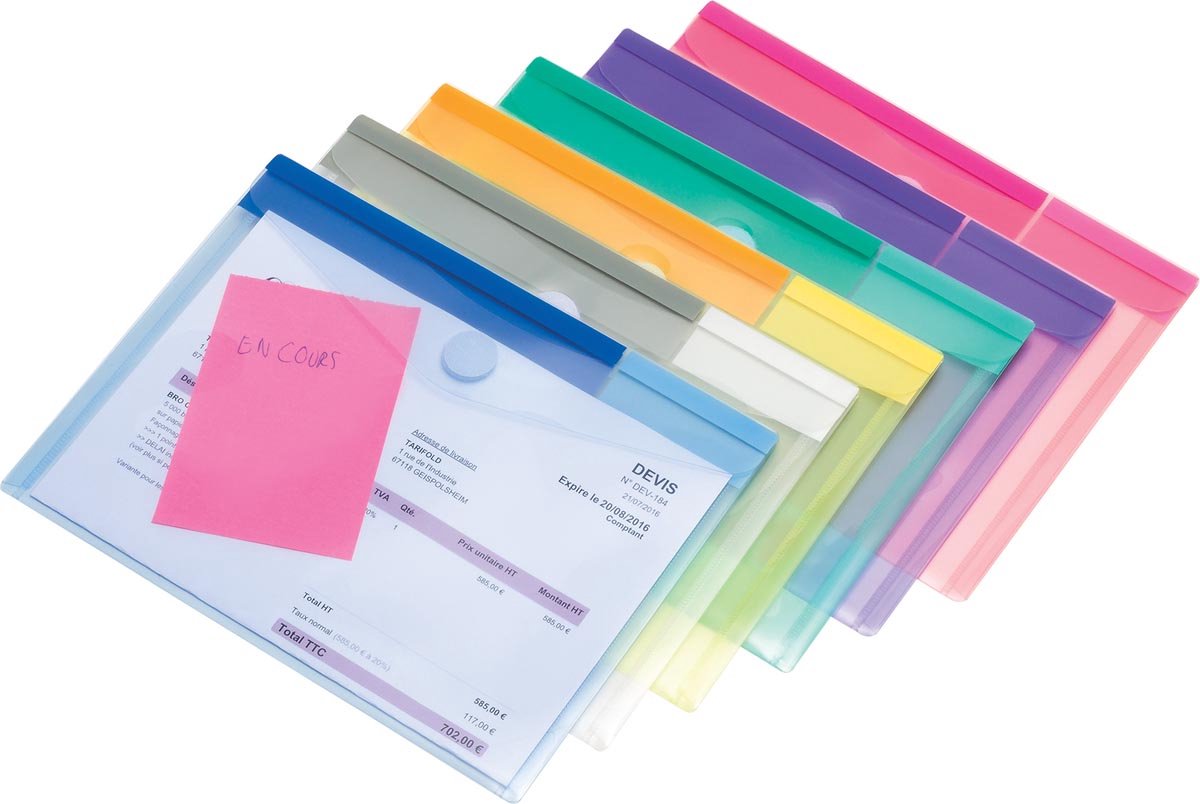 Tarifold documentenmap Color Collection voor ft A5 (230 x 178 mm), pak van 6 stuks 10 stuks