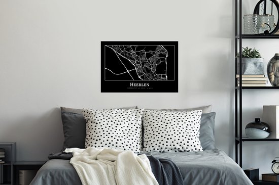 Stickers Stickers muraux - Plan de la ville - Heerlen - Carte - Carte - 60x40 cm - Feuille adhésive