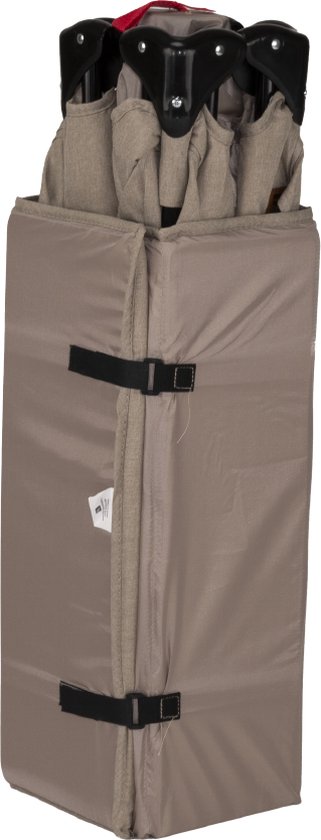 Novi Baby Nora Luxe Campingbed - Beige/Zwart - reisbed - Inclusief transporttas - Inclusief verschoonblad -Inclusief bodemverhoger
