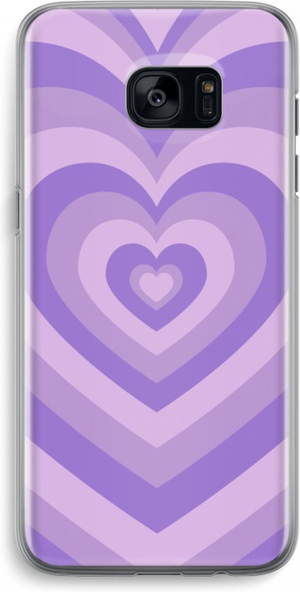 Case Company® - Coque Samsung Galaxy S7 Edge - Coeur Violet - Coque souple  pour... | bol.com