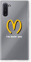 Case Company® - Hoesje geschikt voor Samsung Galaxy Note 10 hoesje - I'm lovin' you - Soft Cover Telefoonhoesje - Bescherming aan alle Kanten en Schermrand