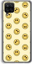 Hoesje geschikt voor Samsung Galaxy A12 hoesje - Smiley N°2 - Soft Cover Telefoonhoesje - Bescherming aan alle Kanten en Schermrand