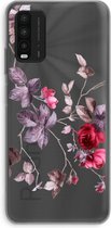 Case Company® - Hoesje geschikt voor Xiaomi Redmi 9T hoesje - Mooie bloemen - Soft Cover Telefoonhoesje - Bescherming aan alle Kanten en Schermrand
