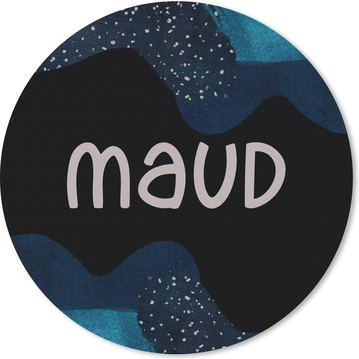 Muismat rond 30x30 cm - Mousepad Maud - Pastel - Meisje - Ronde muismatten