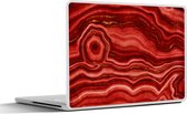 Laptop sticker - 14 inch - Rood - Agaat - Edelstenen - 32x5x23x5cm - Laptopstickers - Laptop skin - Cover