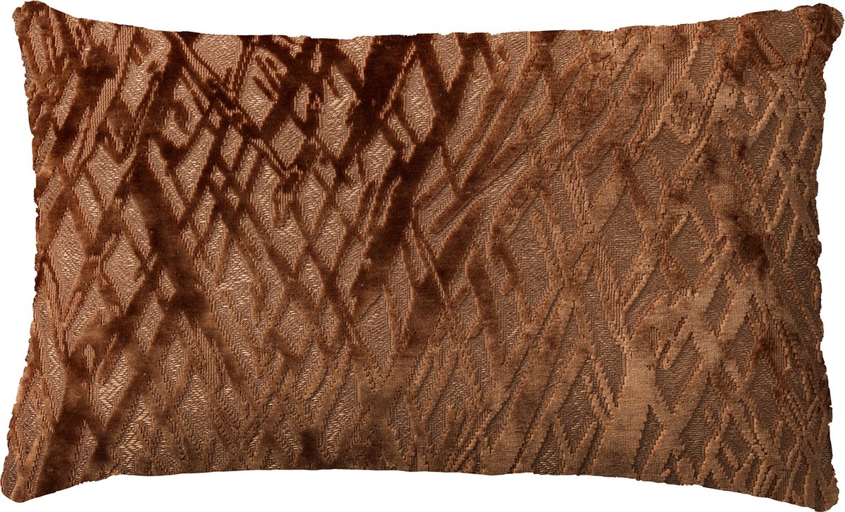 NICOLA | sierkussen 30x50 cm | Tobacco Brown | bruin | Hoii | met duurzame kussenvulling