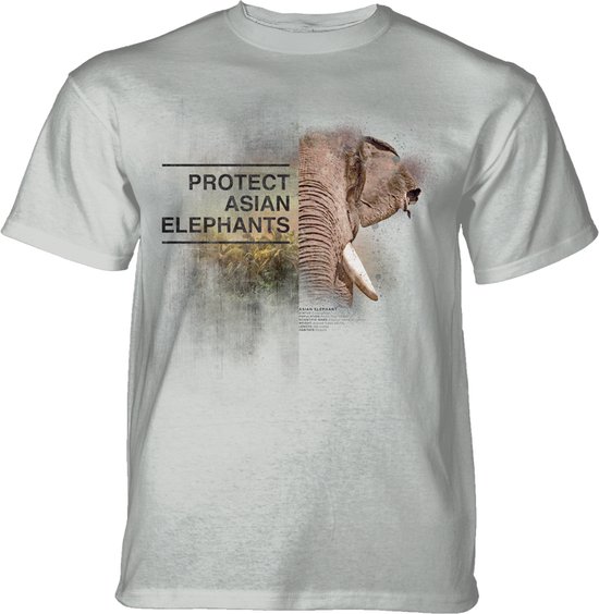 T-shirt Protect Asian Elephant Grey KIDS L