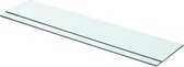 vidaXL Étagères 2 pcs 70x15 cm Verre Transparent
