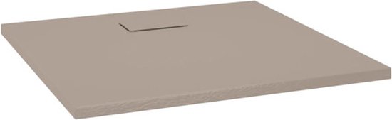 The Living Store Receveur de douche 90x80 cm SMC marron - Receveur de douche - Cabine de Douche - Accessoires de vêtements pour bébé de salle de bain - Paroi de douche - Sol antidérapant