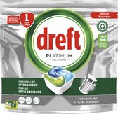Dreft Platinum All In One Tablettes pour lave-vaisselle - Pack économique 5 x 22 pièces