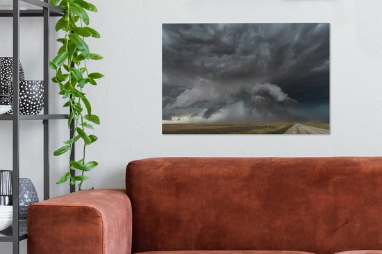 Peintures sur toile - Tornado Chase Texas - 90x60 cm - Décoration murale