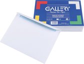 Gallery enveloppen ft 114 x 162 mm, gegomd, pak van 50 stuks 10 stuks