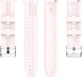 Siliconen bandje - geschikt voor Huawei Watch GT / GT Runner / GT2 46 mm / GT 2E / GT 3 46 mm / GT 3 Pro 46 mm / GT 4 46 mm / Watch 3 / Watch 3 Pro / Watch 4 / Watch 4 Pro - lichtroze