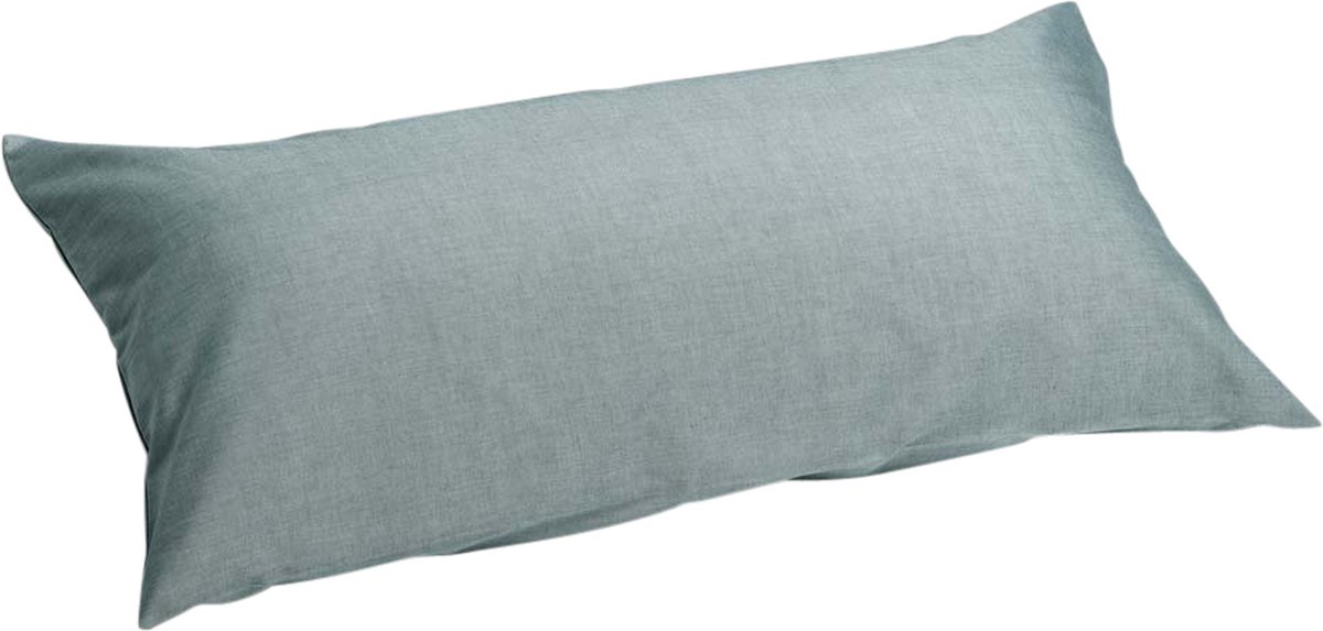 Yumeko kussensloop katoen TENCEL™ groen chambray 40x80 - Biologisch & ecologisch - 1 stuk