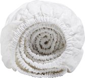 Yumeko hoeslaken gewassen linnen wit 200x220x30 - Biologisch & ecologisch