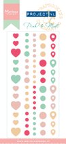 Marianne Design Enamel sticker pink & mint