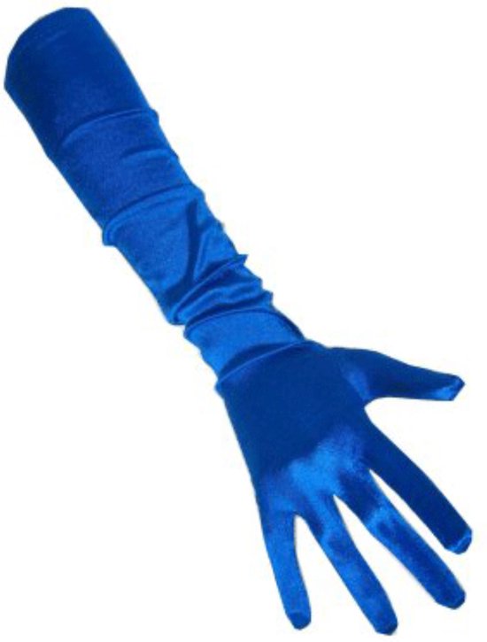 Blauwe handschoenen gala | bol.com