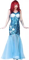 Zeemeermin jurk blauw 40-42 (l/xl)
