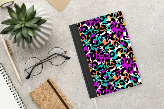 Carnet - Cahier - Arc-en-ciel - Panthère - Motifs - Carnet - Format A5 - Bloc-notes