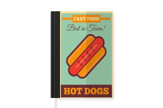 Foto: Kangaro k 5105 alfabetboek a5 a z linnen hard cover zwart 208 paginas leeslint elastiek