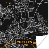 Poster Kaart – Stadskaart – Chelles - Plattegrond – Frankrijk - 50x50 cm