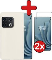 iPhone 15 Pro siliconen hoesje met pashouder (paars