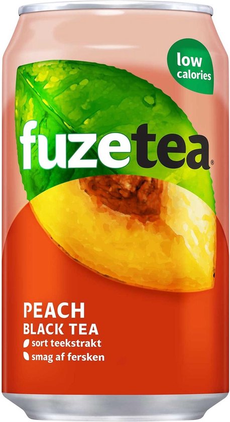 Fuze Tea thé noir pêche 330 ml. / barquette 24 canettes