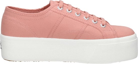 Superga 2790 Cotw Linea Veterschoenen Laag - koraal rood - Maat 37
