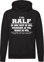 Ralf | verjaardagkado | verjaardag kado | cadeau | grappig | jarig | Unisex | Trui | Sweater | Hoodie | Capuchon | Zwart