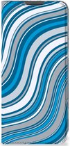 Hoesje OnePlus 10 Pro Book Case Golven Blauw