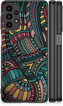 Hoesje Bumper Geschikt voor Samsung Galaxy A13 4G Telefoon Hoesje met Zwarte rand Aztec