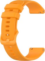 Siliconen bandje - geschikt voor Garmin Venu (2 Plus) / Venu SQ (2) / Vivomove (Style - Sport) / Vivoactive 3 / 5 / 6 / Forerunner 55 / 165 / 245 / 645 / 570 - 42mm - oranje