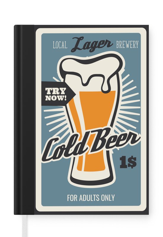 Cahier d'écriture Mancave Bières Vintage Bière Froide