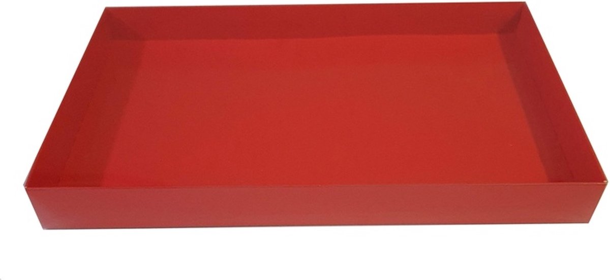 Rode (brievenbus)doos voor koekjes - 25 x 15,5 x 2,6 cm (25 stuks)