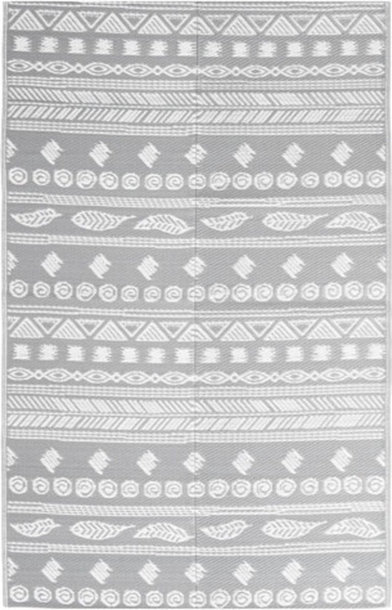 vidaXL - Buitenkleed - 140x200 - cm - polypropeen - grijs